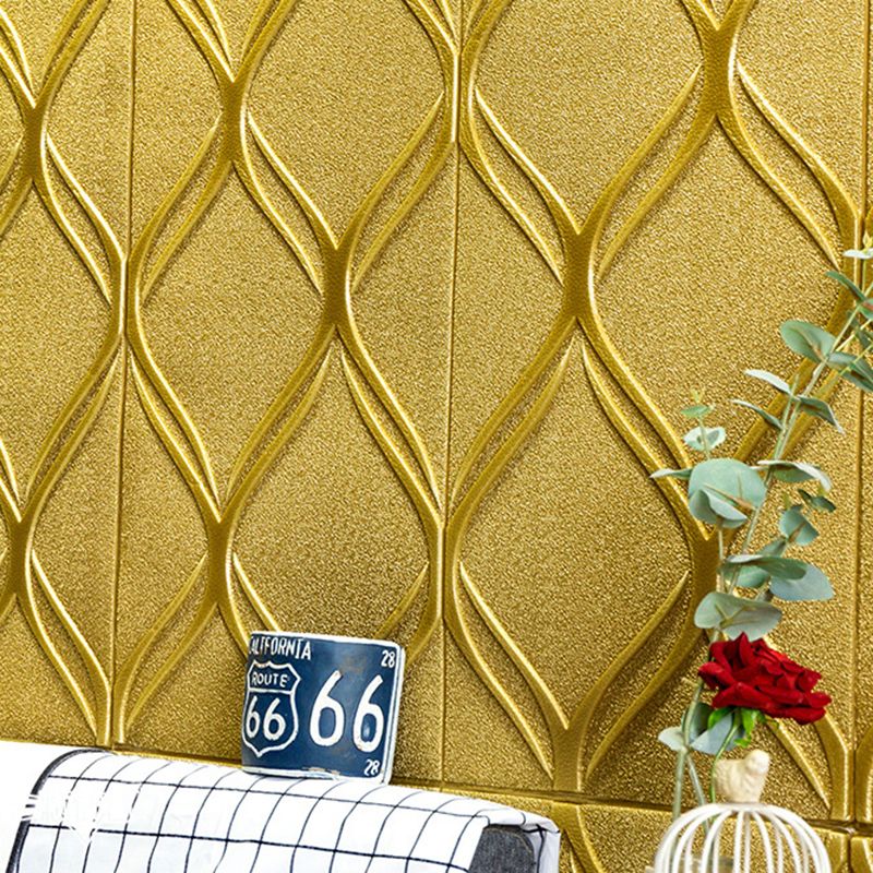 Contemporary Waterproof Wall Plank Stripe Brick Bedroom Wall Panels