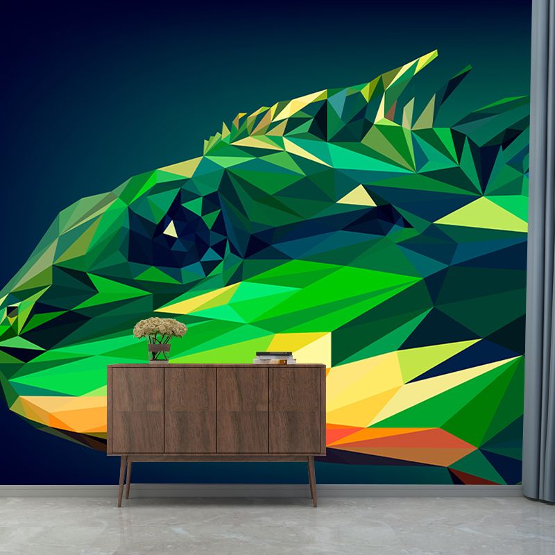 Stain Resistant Wallpaper Geometric Animal Modern Illustration Wall Mural