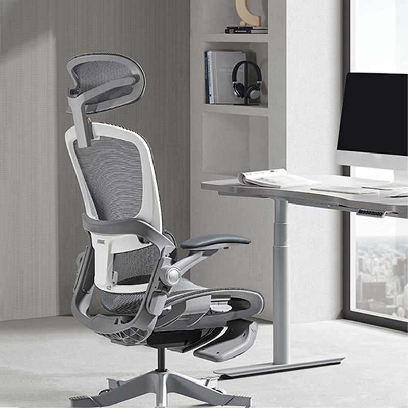 Adjustable Arms Desk Chair Mesh Office Chair with Wheels for Home