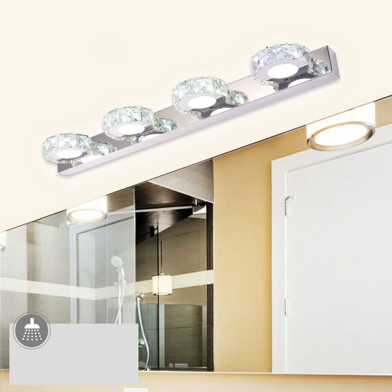 LED Crystal Wall Mounted Vanity Lights Modern Vanity Lighting Fixtures for Bathroom