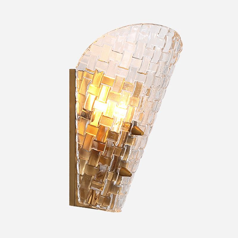 Industrial Glass Vanity Light Simplicity Wall Light Sconce for Washroom