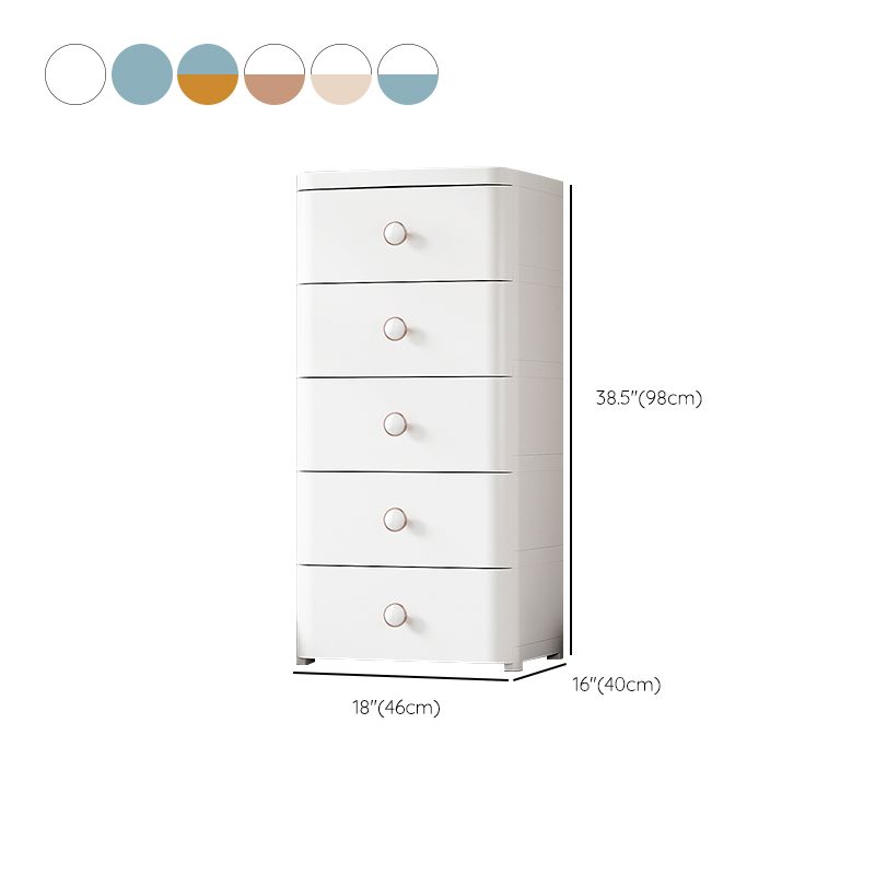 5-drawer Wardrobe Armoire Contemporary Plastic Wardrobe Closet