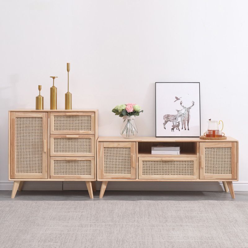 Contemporary Natural Storage Chest Soft-Close Drawers Wood Chest