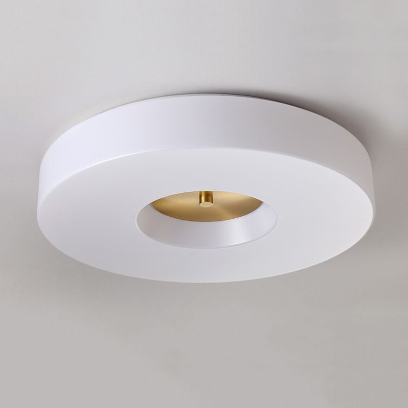 Contemporary Ceiling Lighting Gold Flush Mount Fixture with Acrylic for Bedroom