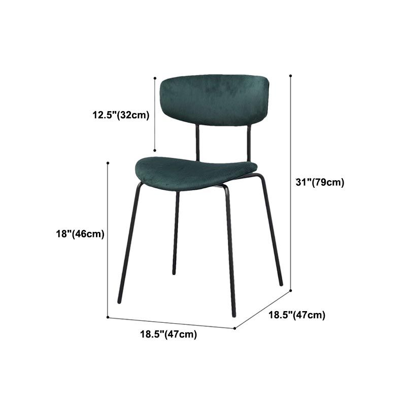 Open Back Side Chair Modern Style Dining Chair for Dining Room