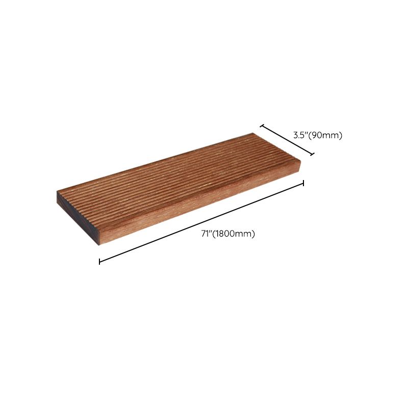 Modern Solid Hardwood Flooring Merbau Wood Side Trim Piece for Patio