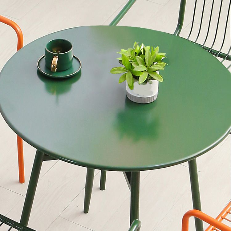 Modern Metal Patio Table No Distressing Rust Resistant Bistro Table