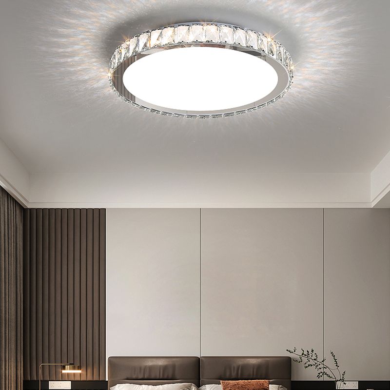 1 Light Geometric Flush Ceiling Lights Modern Style Metal Flush Mount Lights