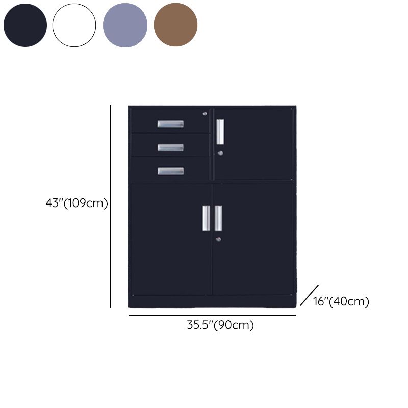 Industrial Filing Cabinet Wood Filing Lateral Cabinet with Locking Storage