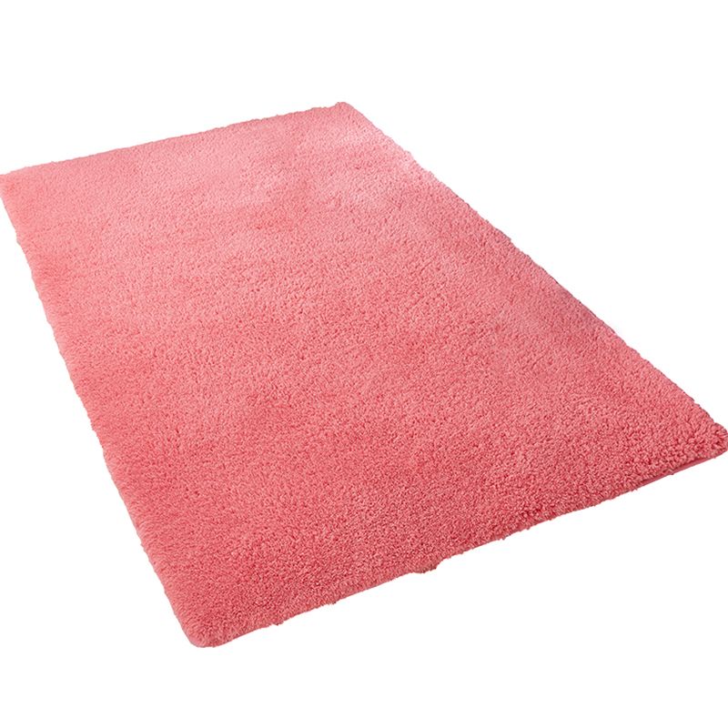 Comfort Solid Color Rug Multi Colored Polypropylene Indoor Rug Non-Slip Backing Easy Care Carpet for Bedroom