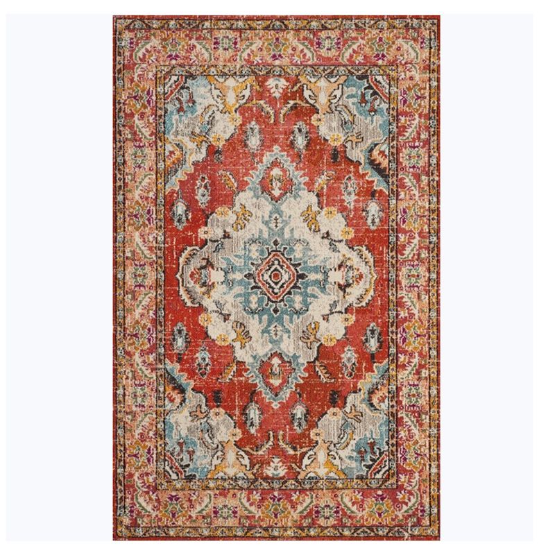 Marocchino tappeto di stampa sud-occidentale poliestere moquette tappeto non slip area tappeto per soggiorno