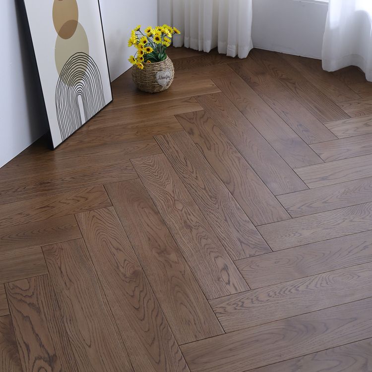 Modern Solid Wood Flooring Pure Color Interlocking Plank Flooring