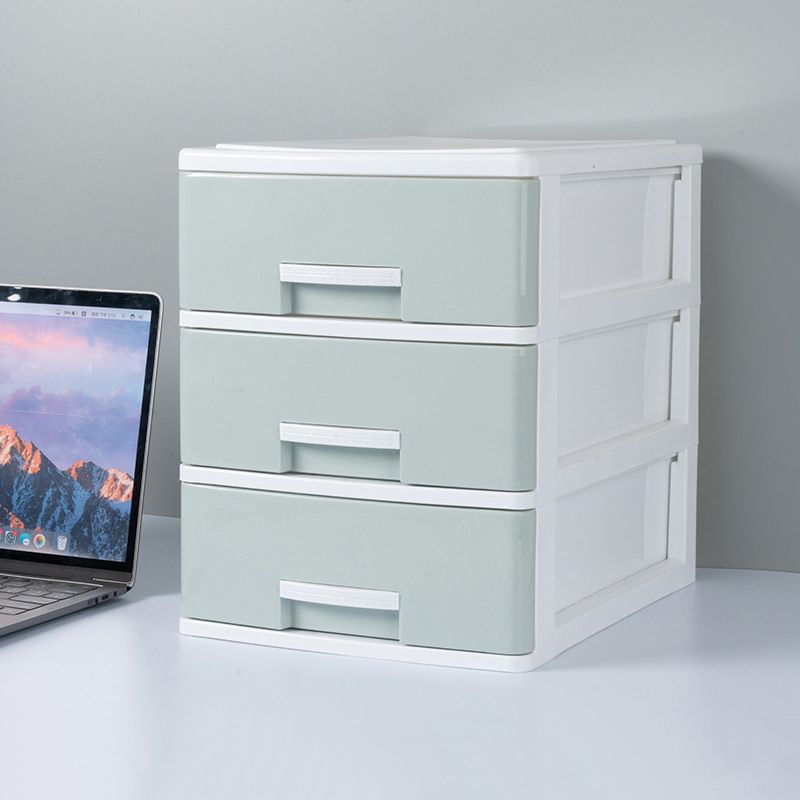 Contemporary Lateral Filing Cabinet Plastic Home or Office File Cabinet with Drawers