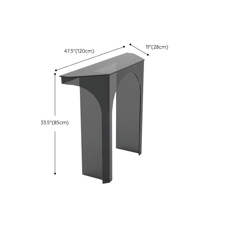 33.46" Tall Modern Console Table Acrylic Accent Table for Hall