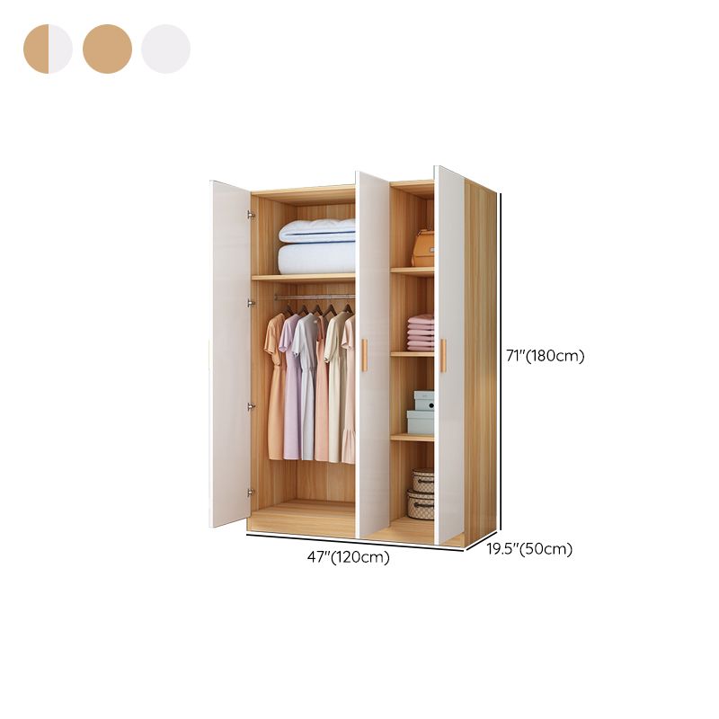 Contemporary Style Wardrobe Armoire Wood Wardrobe Closet With Doors