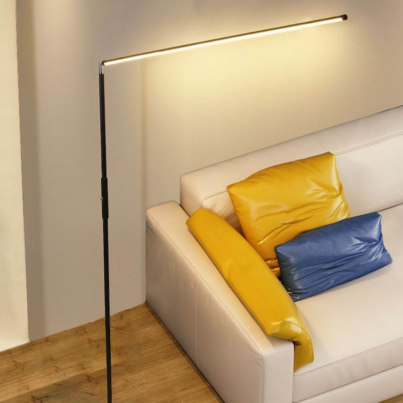 Metal Linear Shape Floor Light Modern Single Light  Floor Light Fixtures