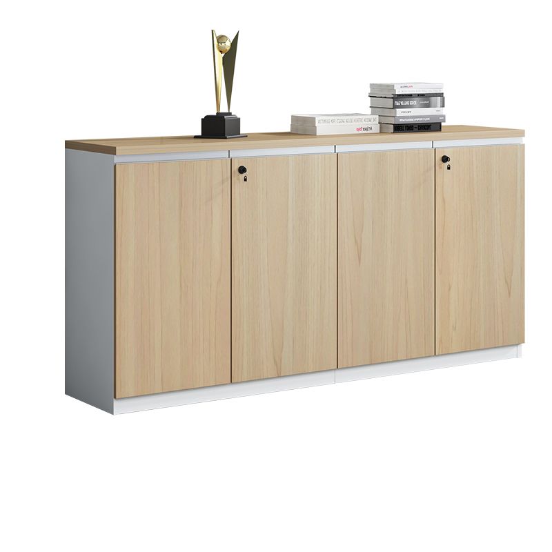 Nordic Style Lateral File Cabinet Wood File Cabinet with Locking Storage