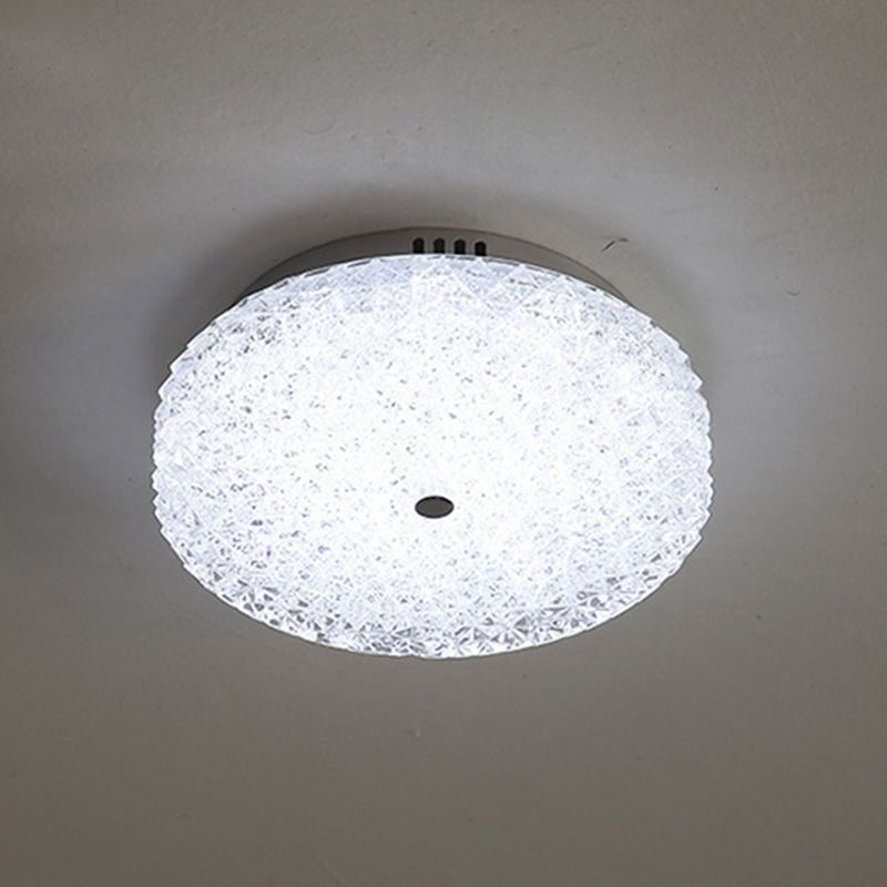 Minimalist Geometric Flush Ceiling Light Fixture Crystal 1 Light Flush Mount Lights