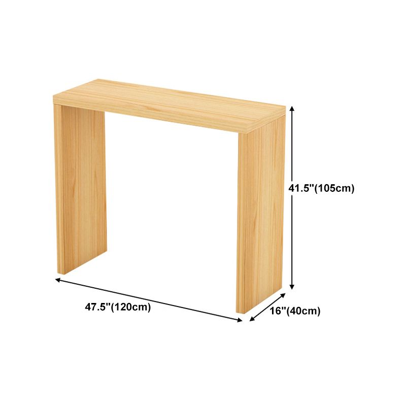 Contemporary Style Rectangle Bar Counter Table Wooden Dining Table for Kitchen