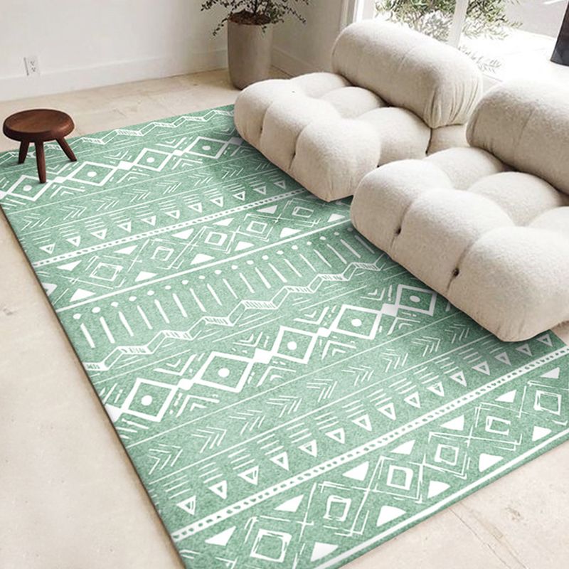 Moroccan Rug Polyester Carpet Anti-Slip Backing Indoor Carpet for Home Decoration