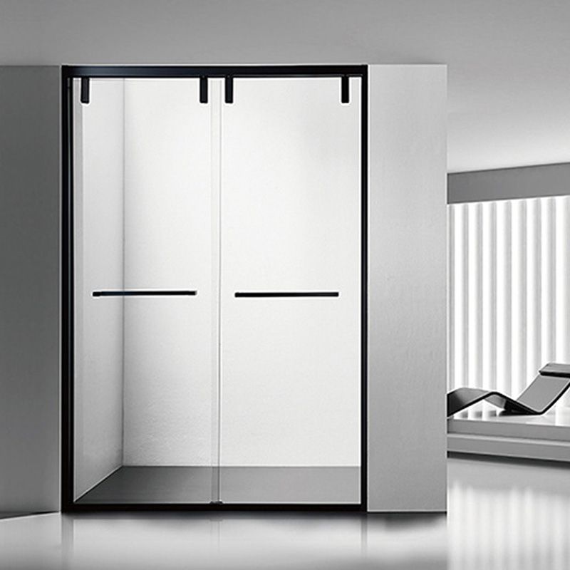 Semi-frameless Double Sliding Shower Door, One-line Shower Room Partition