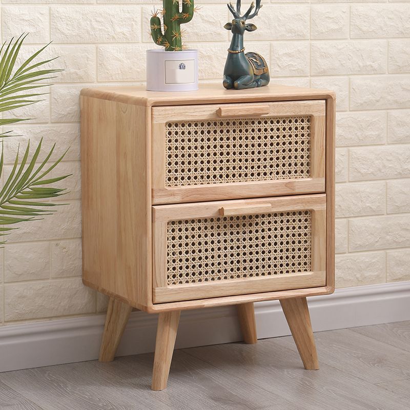 Contemporary Natural Storage Chest Soft-Close Drawers Wood Chest