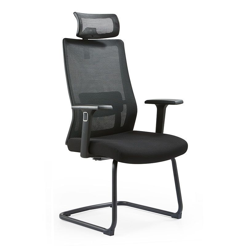 Modern Desk Chair Mesh Computer Chair Conference Chair No Wheel