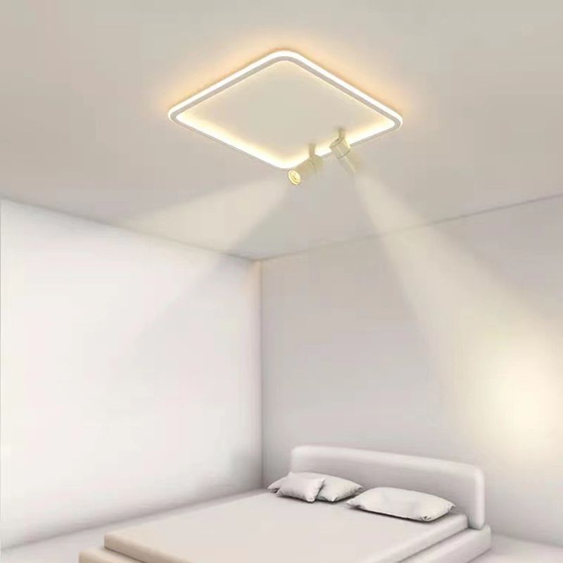 Vierkante acryl tint led spoelplafondlicht in moderne beknopte aluminium lamp spoelbevissing voor slaapkamer