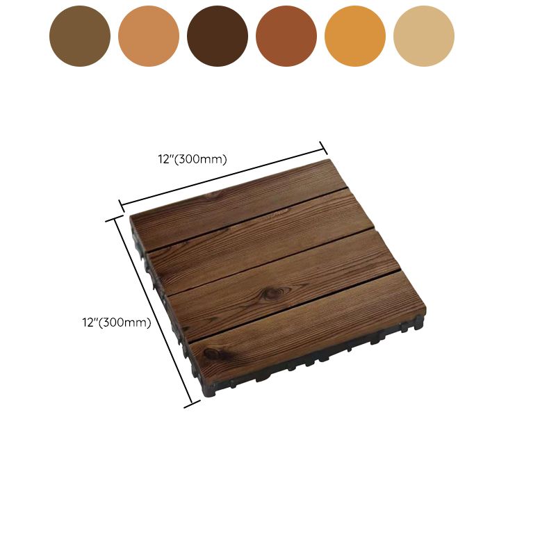 Wood Deck/Patio Flooring Tiles Snapping Installation Floor Board Tiles