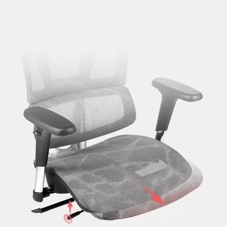 Modern Desk Chair Mesh Computer Chair Adjustable Conference Chair with Wheels