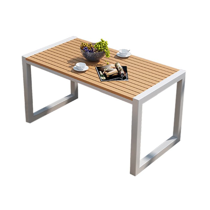 Contemporary Rectangle Coffee Table Manufactured Wood Dining Table