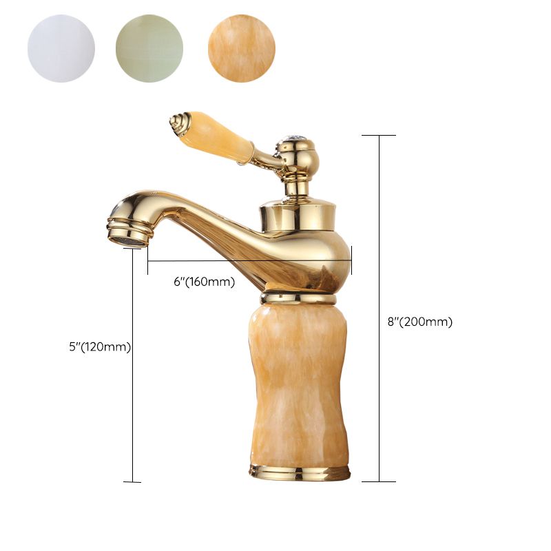 Luxury Vessel Faucet Brass Lever Handles Low Arc Basin Lavatory Faucet