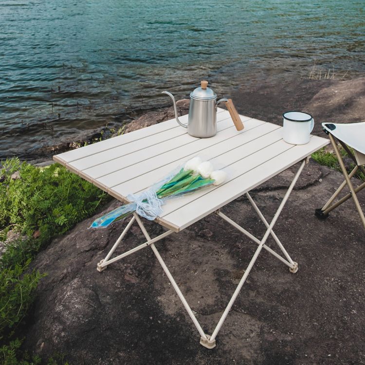 Industrial Outdoor Folding Table Rectangle Aluminum Camping Table