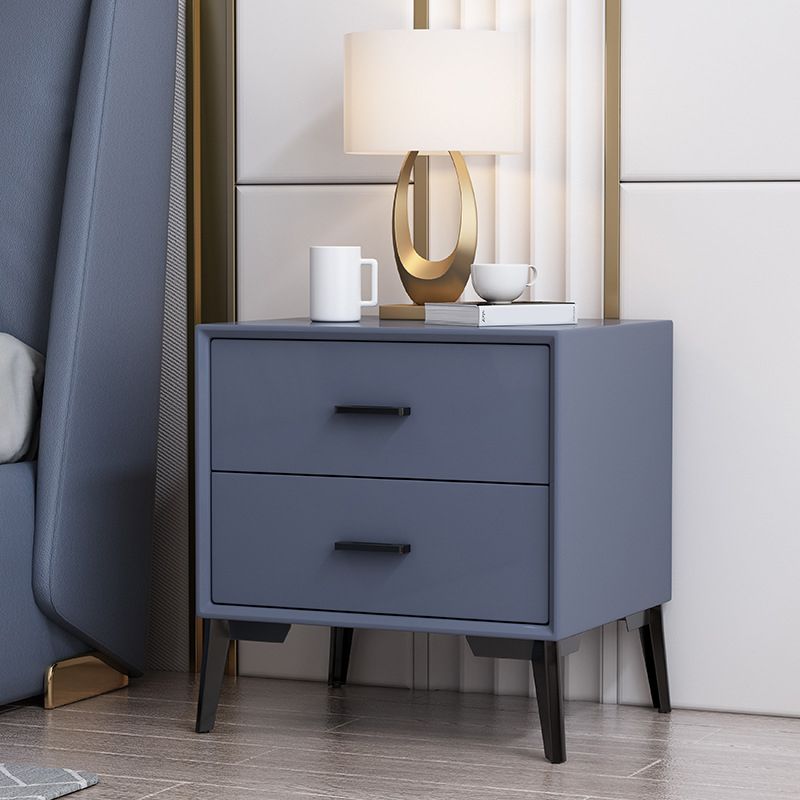 Wooden Bedside Cabinet Modern Minimalist Bedside Table with Legs