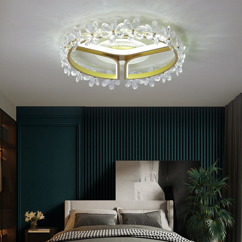 Multiple-Light Round Flush Ceiling Lights Modern Metal Flush Mount