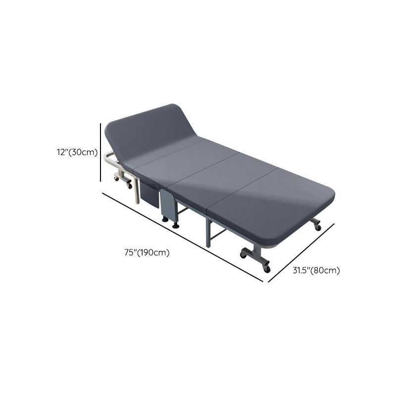 Scandinavian Recliner Gray Metal Solid Color Standard Position Lock With Legs