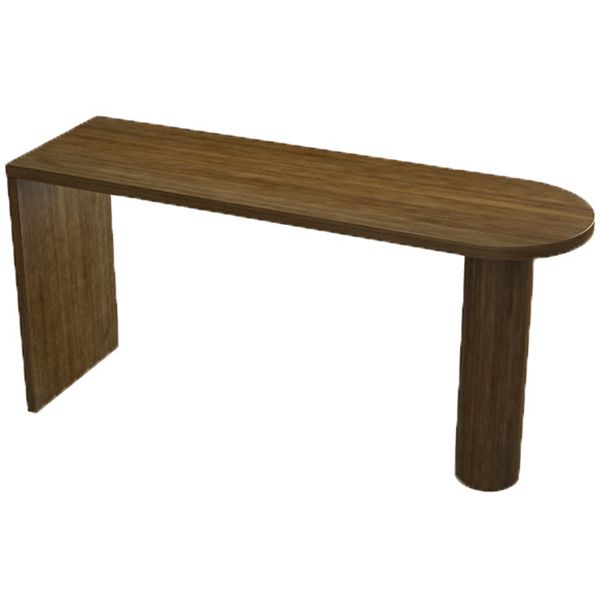 Pine Wood Bar Dining Table Modern Bar Table with Double Pedestal for Dining Room