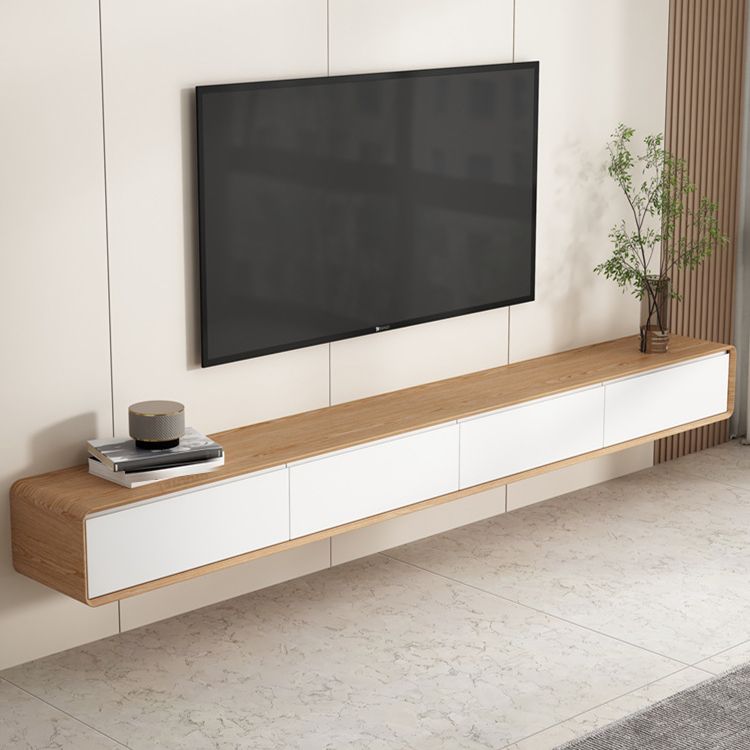 Contemporary TV Media Console Wooden TV Console with Drawers