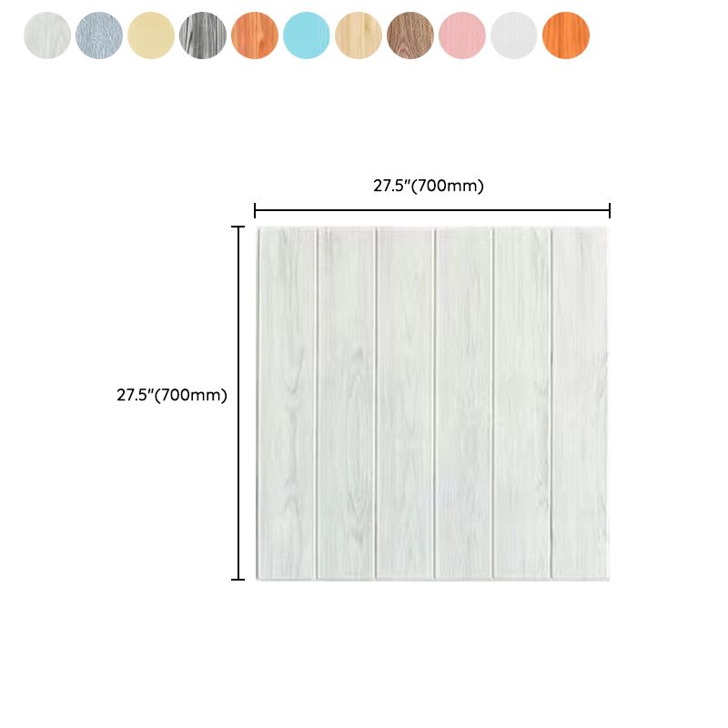 Wooden Effect Wall Panel Living Room Modern Style Peel and Stick Wall Paneling