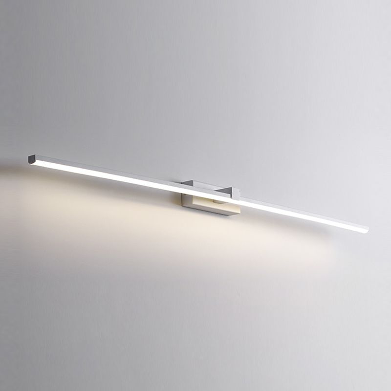 1 Light Strip Wall Sconce Modern Style Metal Sconce Lamp for Shower Room