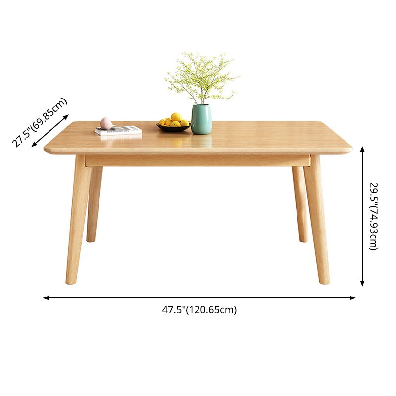 Kitchen Modern Solid Wood Dining Table of Trasitional Height with Formal Dining Room Sets