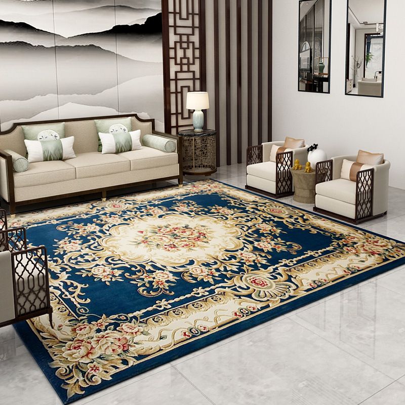 Traditioneel scrollpatroon tapijt polypropyleen tapijt vlekbestendig gebied tapijt voor woonkamer
