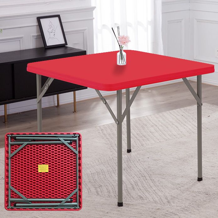 Contemporary Square Dining Table Plastic  Folding Catio Table