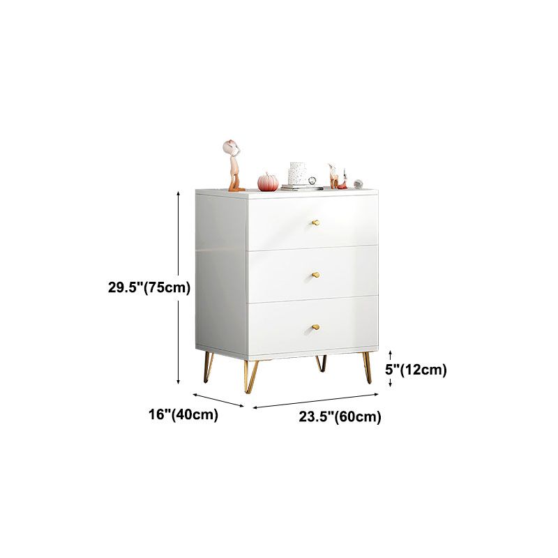 Living Room Engineered Wood Buffet Modern White Buffet Stand with Drawers