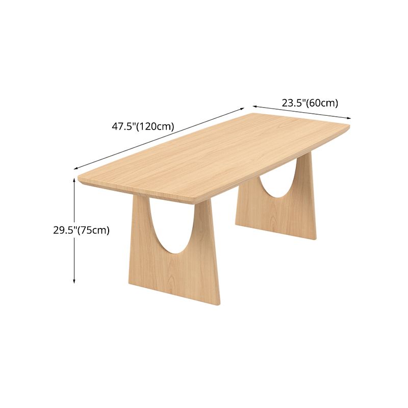 Modern 1/2/4/5 Pieces Dining Set Rectangle Pine Wood Dining Table for Dining Room