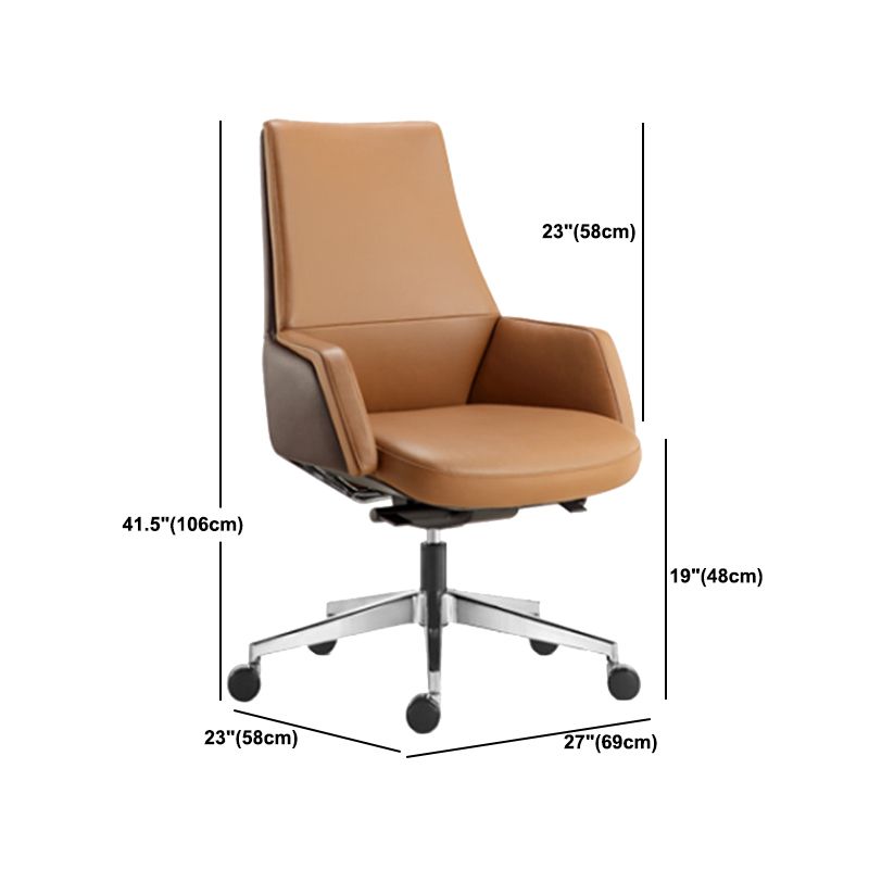 Contemporary Faux Leather Ergonomic Chair High Back Conference Chair