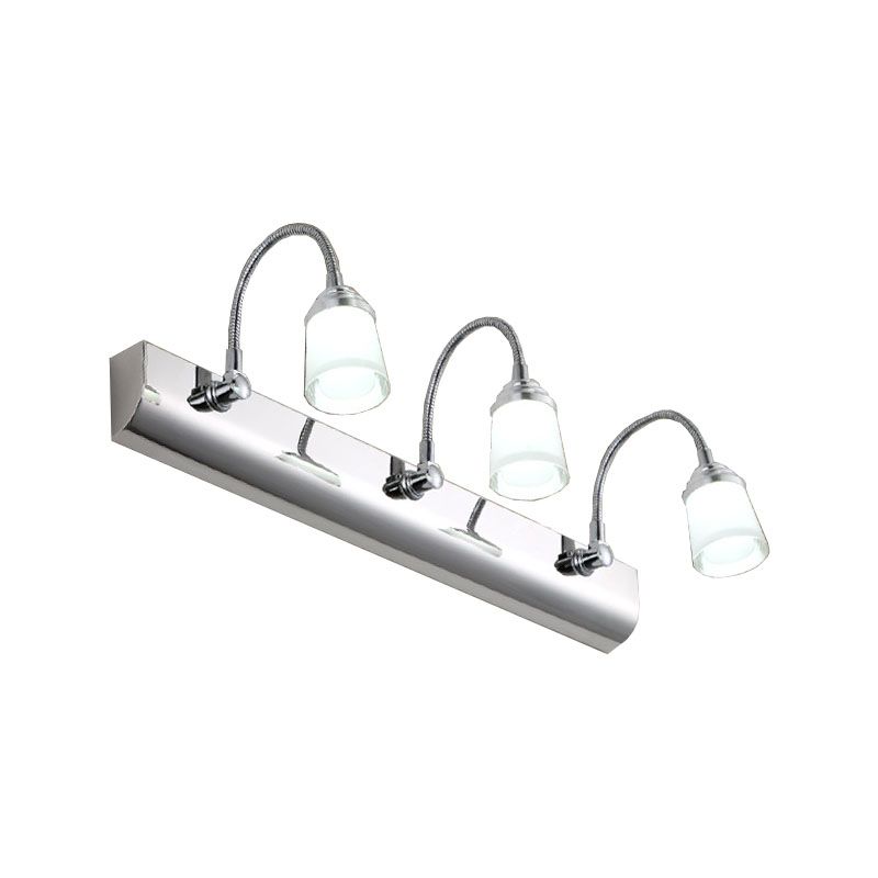 Modern Simplicity Metal Wall Light Rotatable LED Wall Lamp in Silver