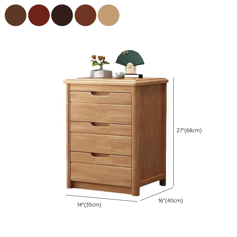 Modern Drawer Storage Accent Table Nightstand Antique Finish Nightstand