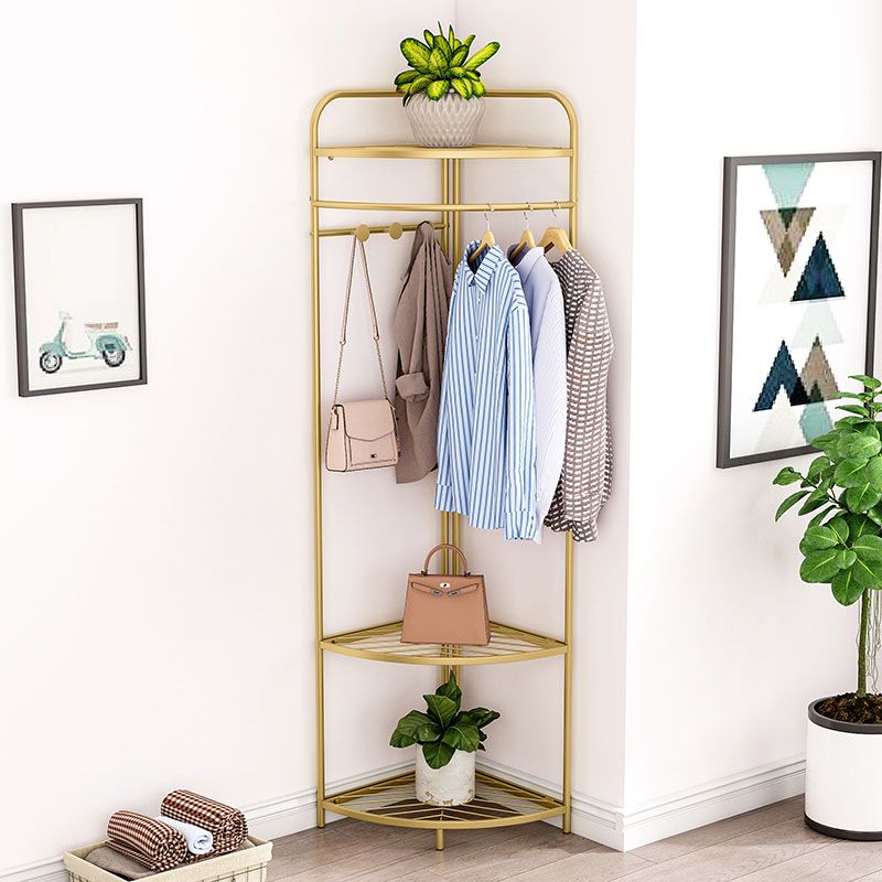 Modern Hall Tree Hooks Coat Hanger Storage Shleves Coat Hanger