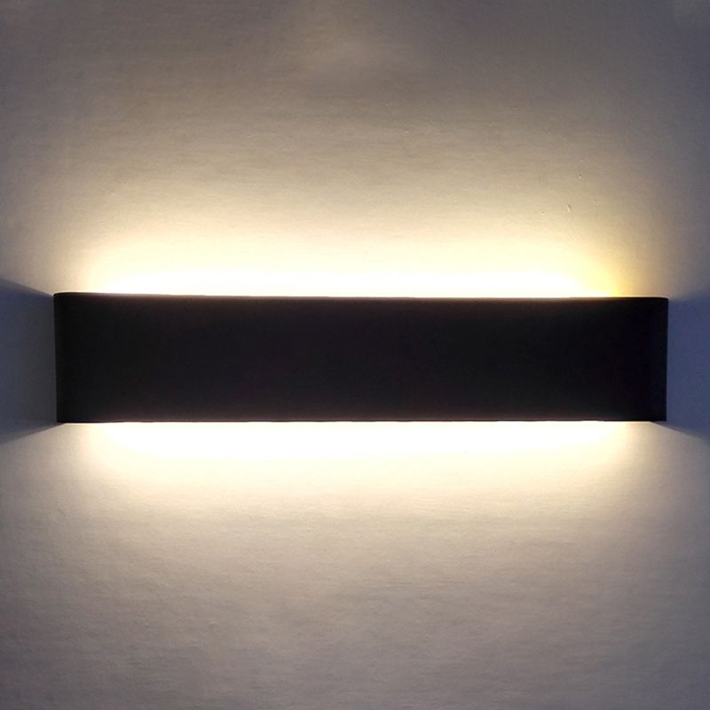 Luces de tocador de tocador montado en la pared rectangular de estilo minimalista moderno